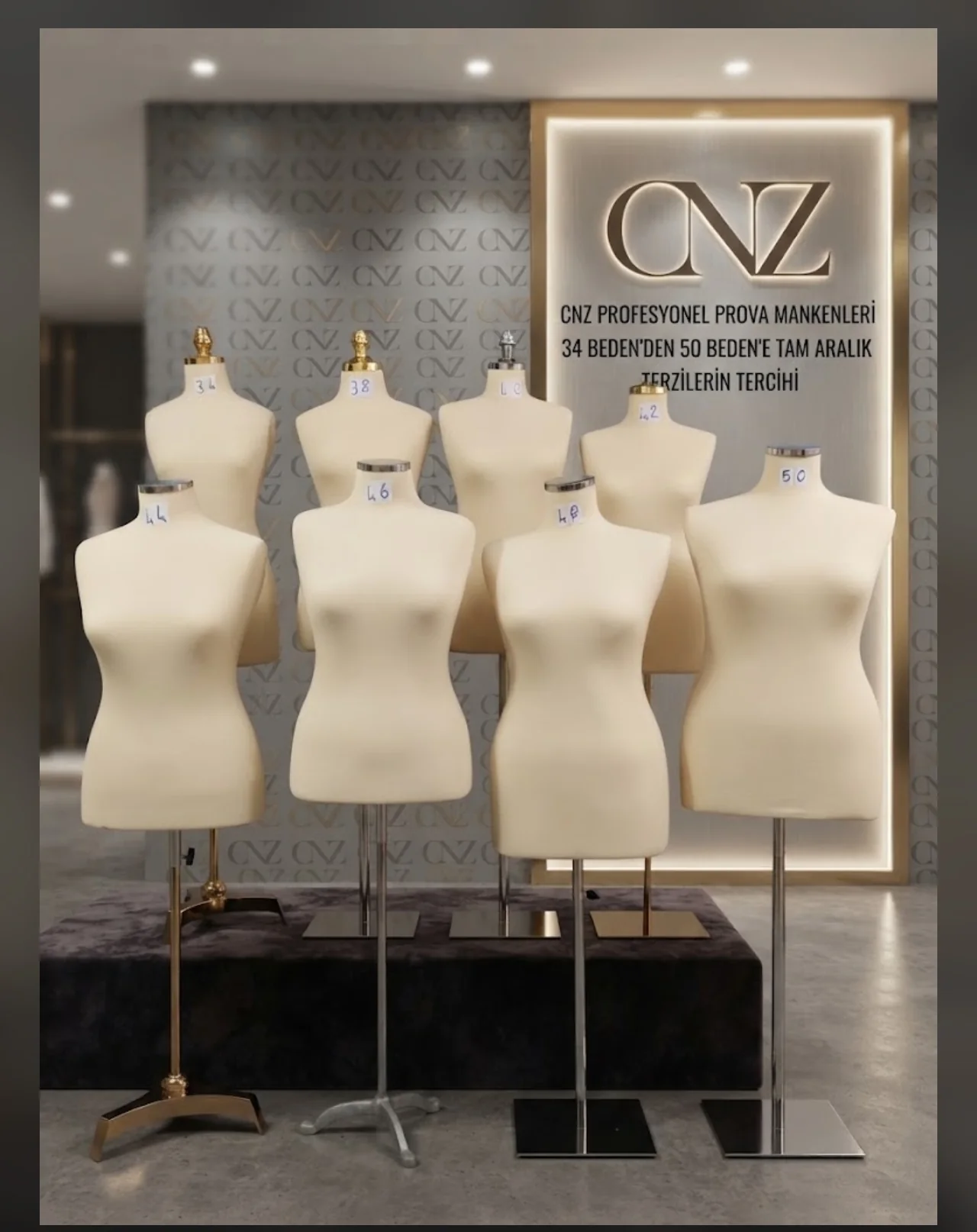 CNZ farklı beden prova mankeni serisi